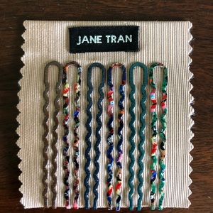 New Jane Tran Wavy Metal Bobby Pins. Spring ready